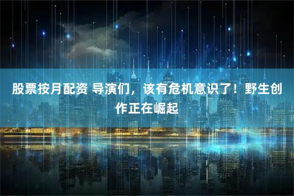 股票按月配资 导演们，该有危机意识了！野生创作正在崛起